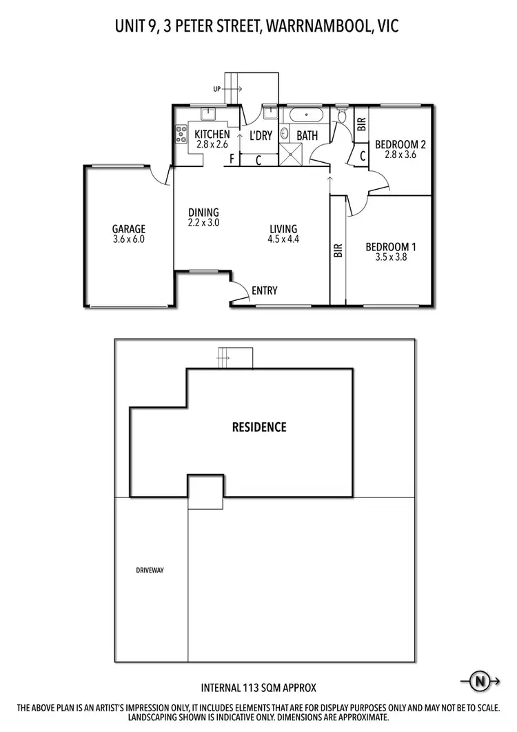 Floorplan of Homely unit listing, 9/3 Peter Street, Warrnambool VIC 3280