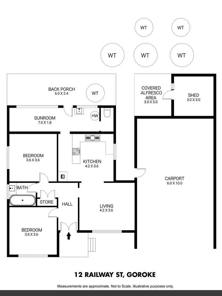 Floorplan of Homely house listing, 12 Railway Street, Goroke VIC 3412