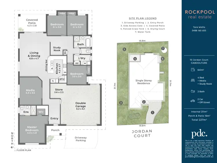 Floorplan of Homely house listing, 10 Jordan Court, Caboolture QLD 4510