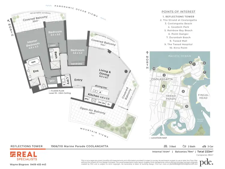 Floorplan of Homely unit listing, 1906/110 Marine Parade, Coolangatta QLD 4225