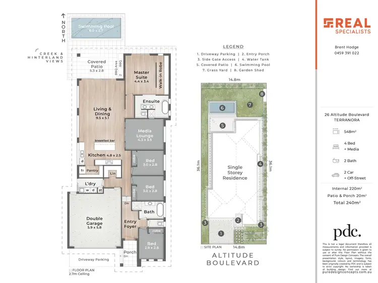 Floorplan of Homely house listing, 26 Altitude Boulevard, Terranora NSW 2486