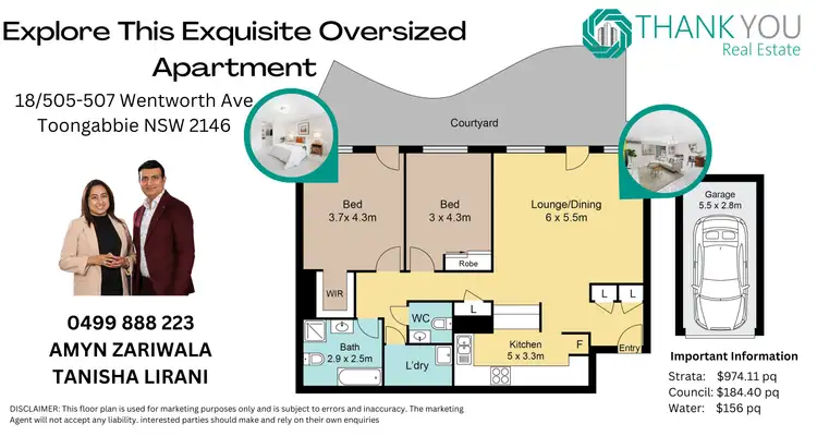 Floorplan of Homely apartment listing, 18/505-507 Wentworth Avenue, Toongabbie NSW 2146