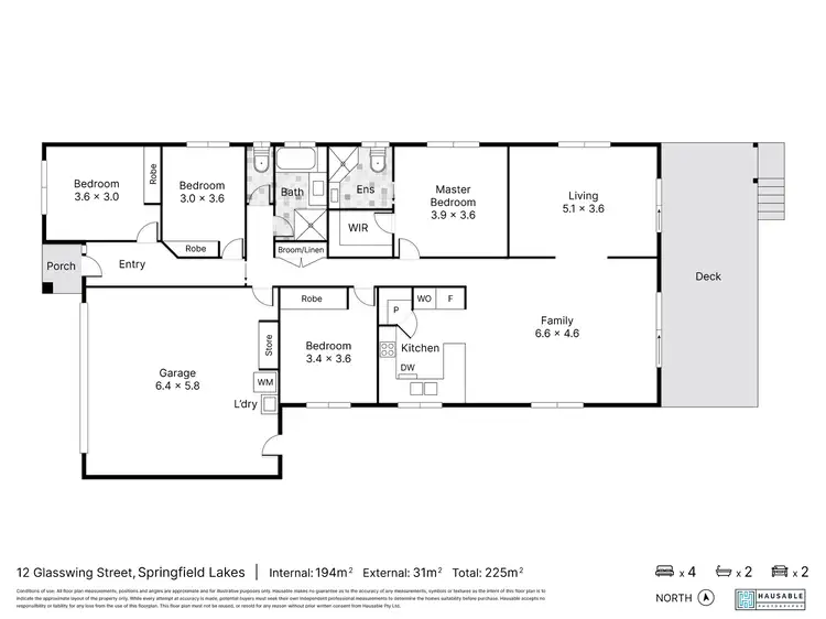 Floorplan of Homely house listing, 12 Glasswing Street, Springfield Lakes QLD 4300