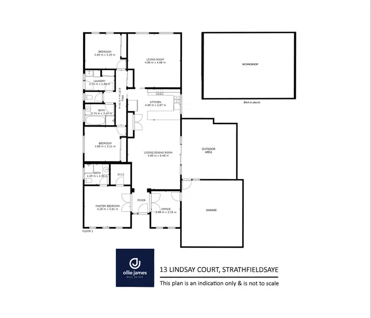 Floorplan of Homely house listing, 13 Lindsay Court, Strathfieldsaye VIC 3551