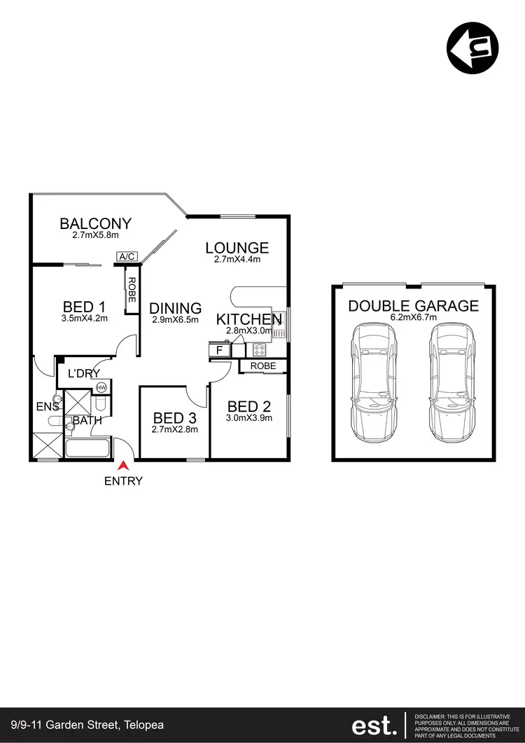 Floorplan of Homely apartment listing, 9/9-11 Garden Street, Telopea NSW 2117