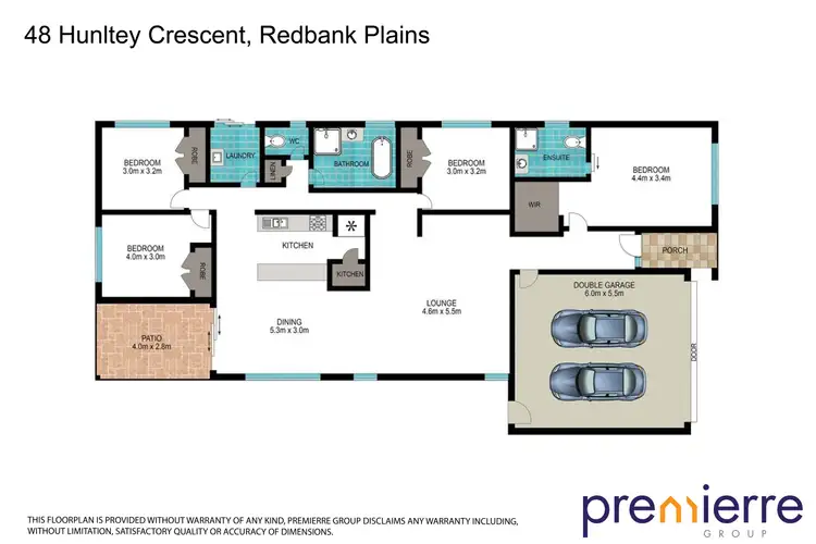 Floorplan of Homely house listing, 48 Huntley Crescent, Redbank Plains QLD 4301
