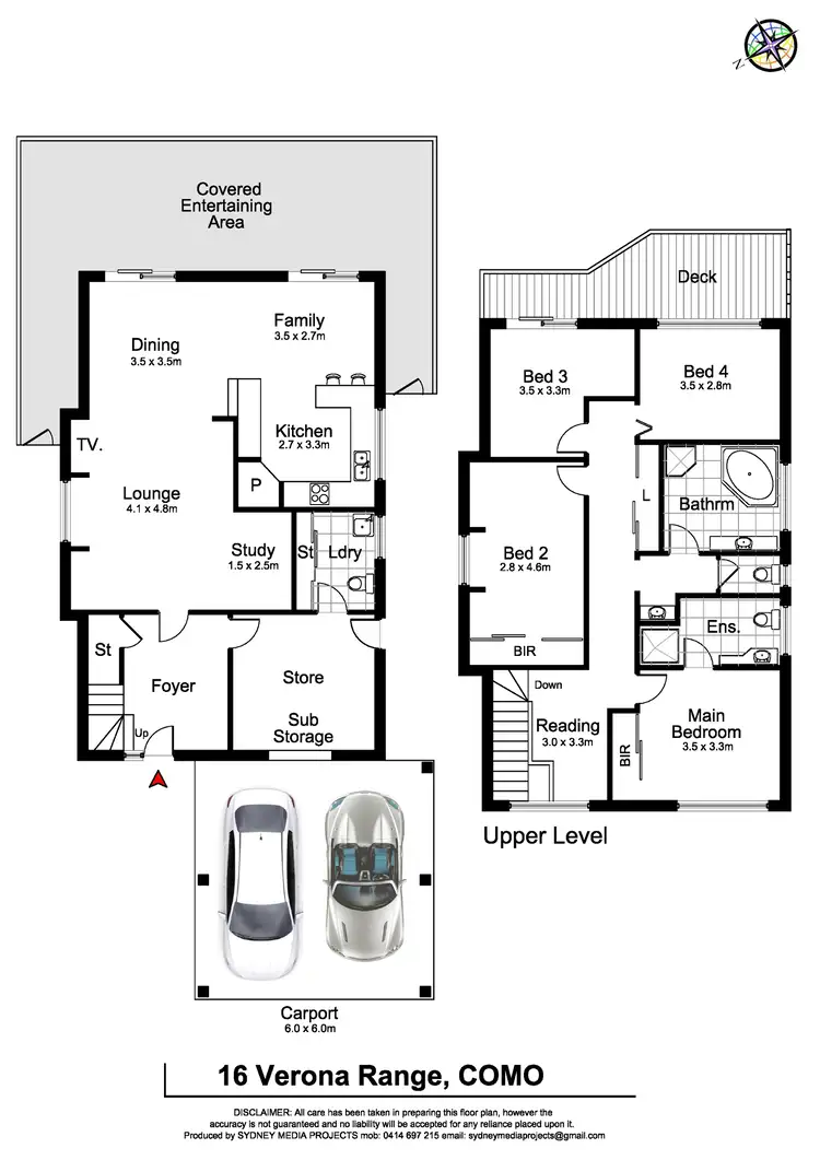 Floorplan of Homely house listing, 16 Verona Range, Como NSW 2226