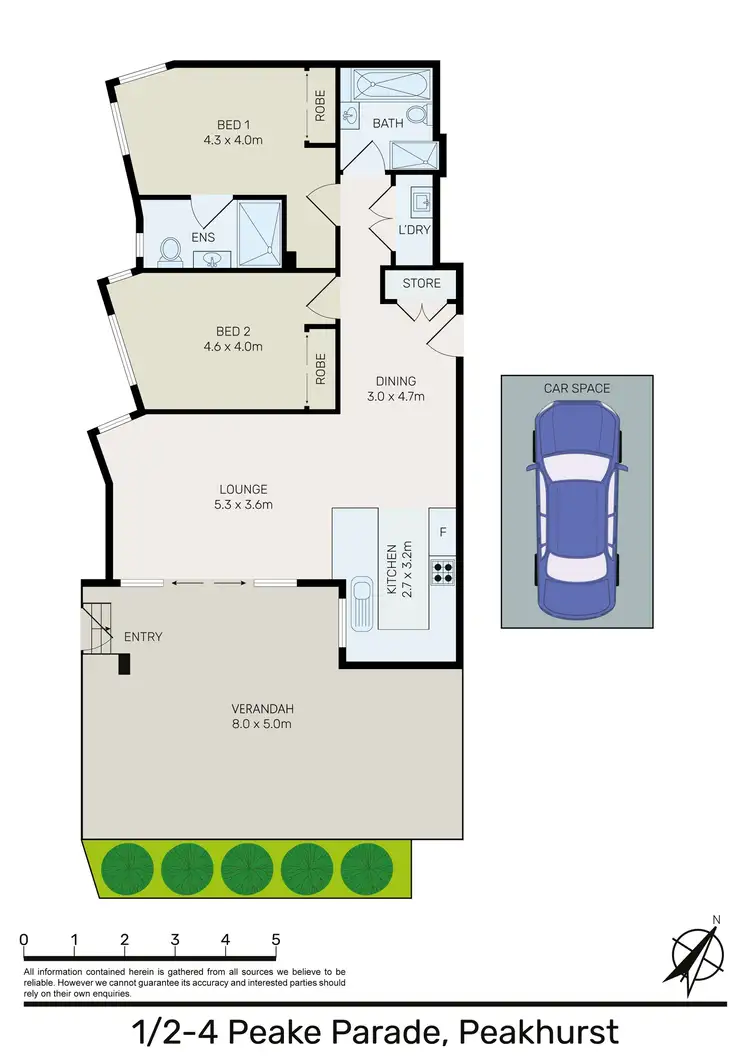 Floorplan of Homely unit listing, 1/2-4 PEAKE PARADE, Peakhurst NSW 2210