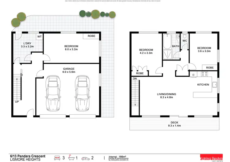 Floorplan of Homely townhouse listing, 6/13 Pendara Crescent, Lismore Heights NSW 2480