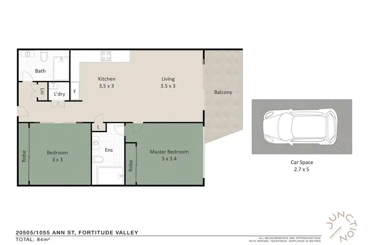 Floorplan of Homely unit listing, 20505/1055 Ann Street, Newstead QLD 4006