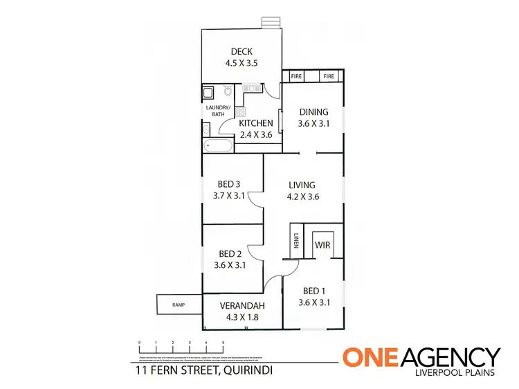 Floorplan of Homely house listing, 11 Fern Street, Quirindi NSW 2343