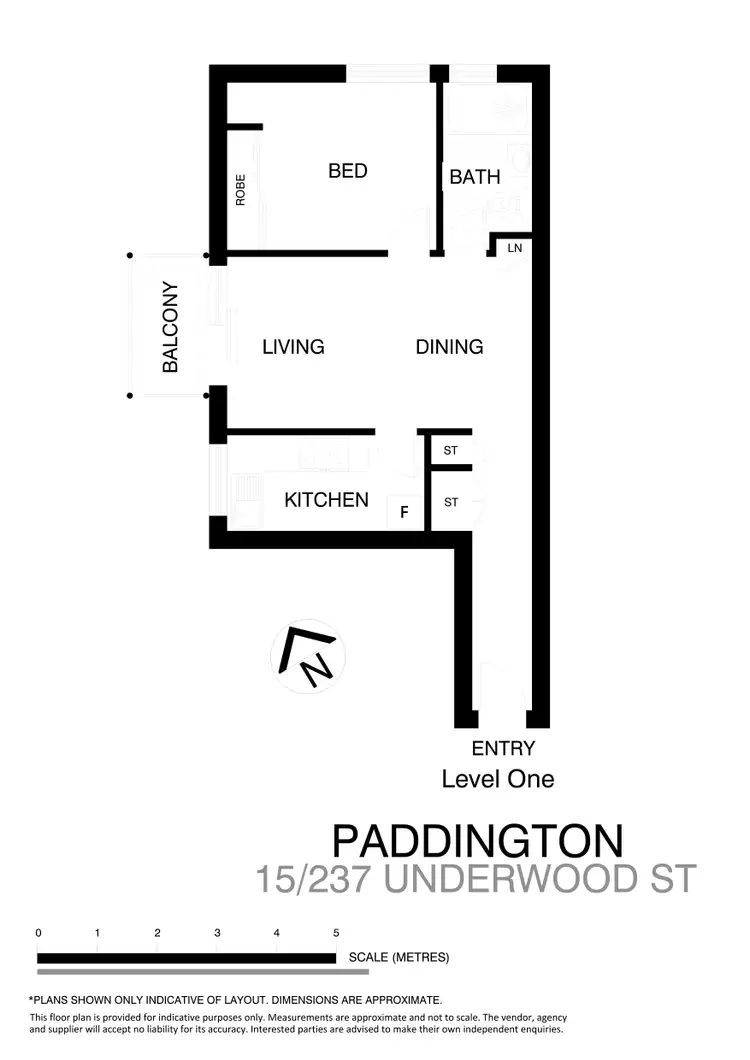 Floorplan of Homely apartment listing, 15/237 Underwood Street, Paddington NSW 2021