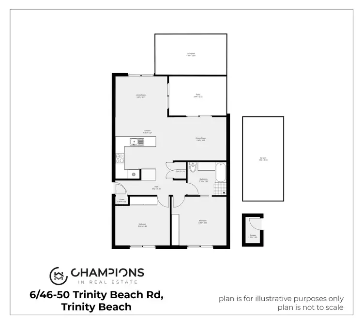 Floorplan of Homely unit listing, 6/46-50 Trinity Beach Road, Trinity Beach QLD 4879