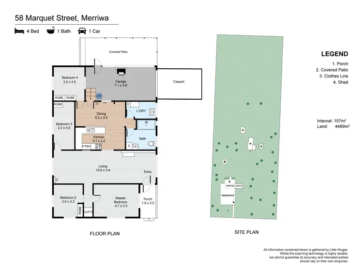 Floorplan of Homely house listing, 58 MARQUET STREET, Merriwa NSW 2329