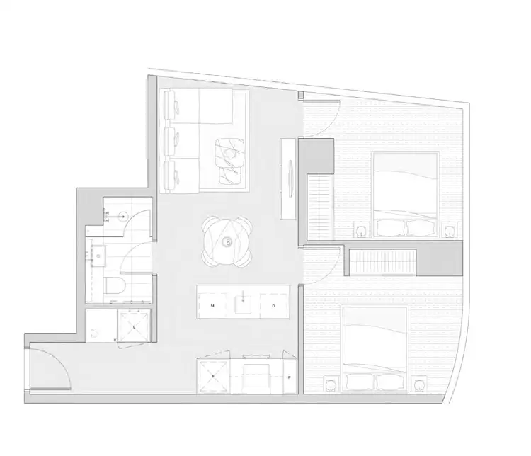 Floorplan of Homely apartment listing, Level 40/119 A'Beckett St, Melbourne VIC 3000