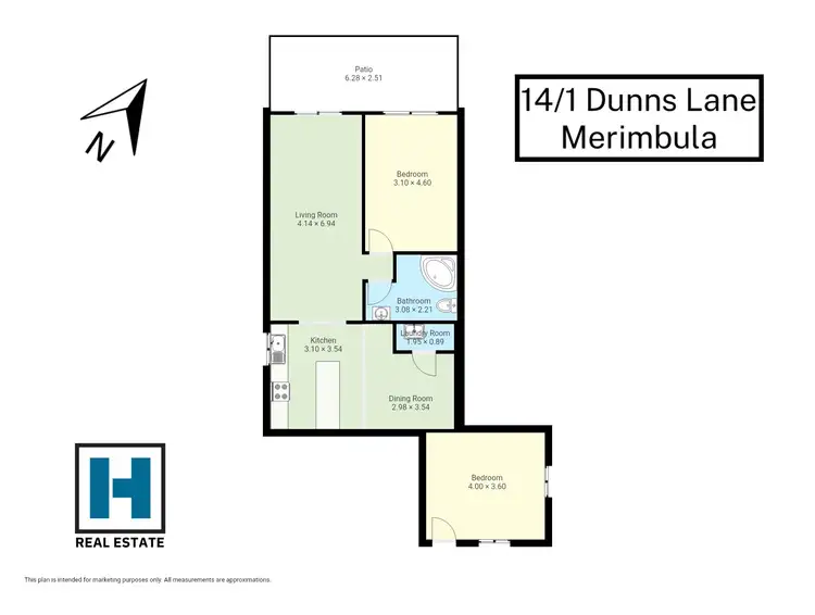 Floorplan of Homely unit listing, 14/1 Dunns Lane, Merimbula NSW 2548