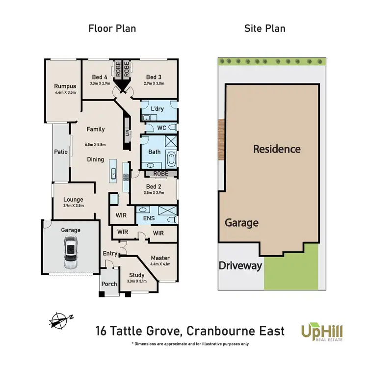 Floorplan of Homely house listing, 16 Tattle Grove, Cranbourne East VIC 3977