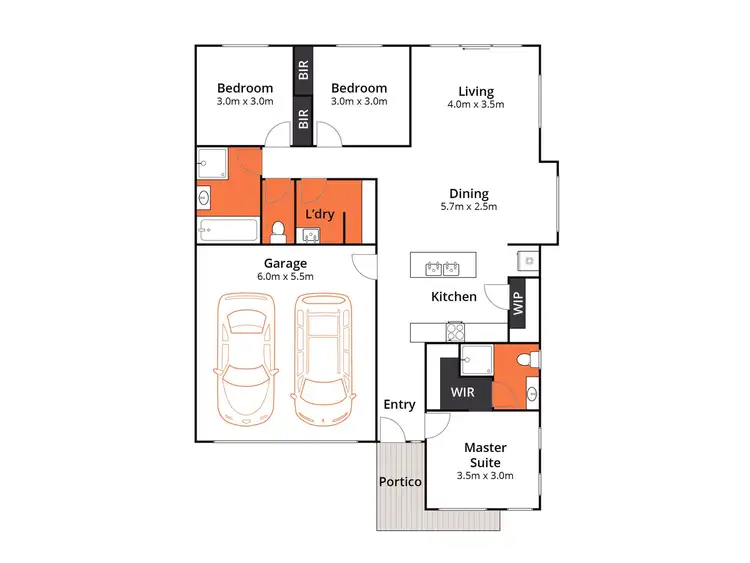 Floorplan of Homely house listing, 9 Birdport Way, Armstrong Creek VIC 3217