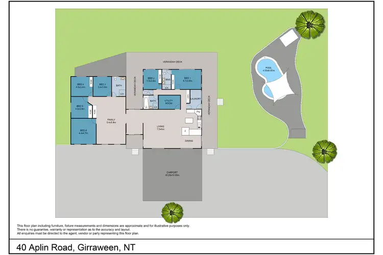 Floorplan of Homely house listing, 40 Aplin Road, Girraween NT 836