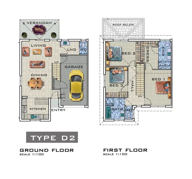 Floorplan of Homely townhouse listing, 22/20 Stewart Road, Griffin QLD 4503