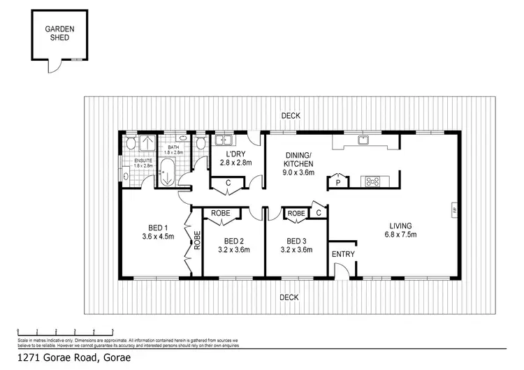 Floorplan of Homely rural property listing, 1271 Gorae Road, Gorae West VIC 3305
