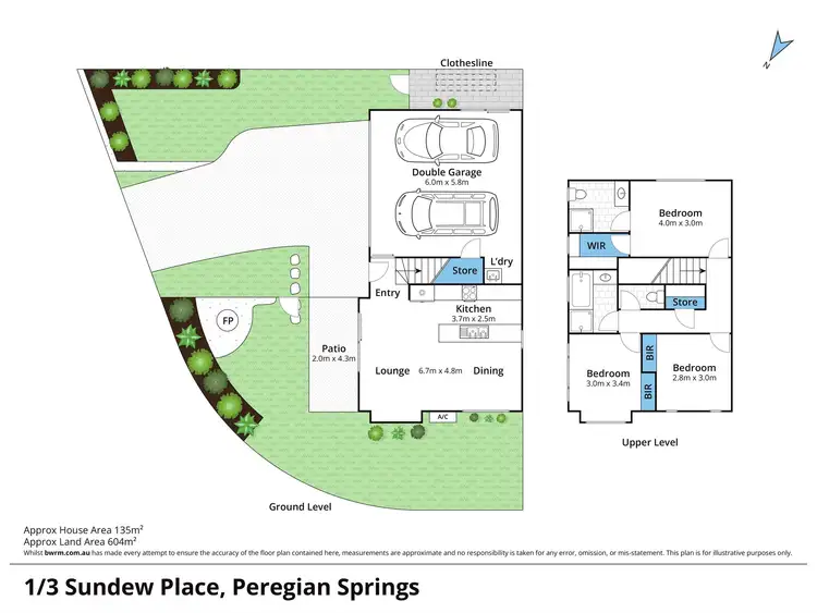 Floorplan of Homely semi-detached listing, 1/3 Sundew Place, Peregian Springs QLD 4573