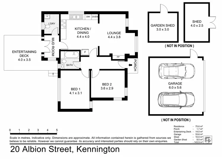 Floorplan of Homely house listing, 20 Albion Street, Kennington VIC 3550