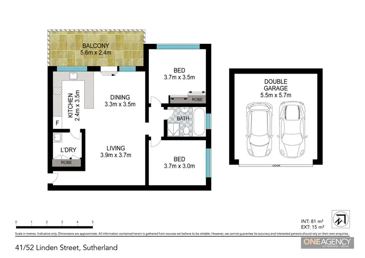Floorplan of Homely apartment listing, 41/52-58 Linden Street, Sutherland NSW 2232