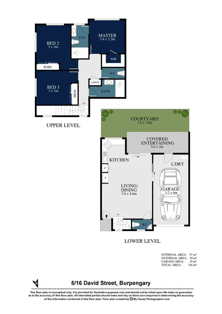 Floorplan of Homely townhouse listing, 5/16 David Street, Burpengary QLD 4505