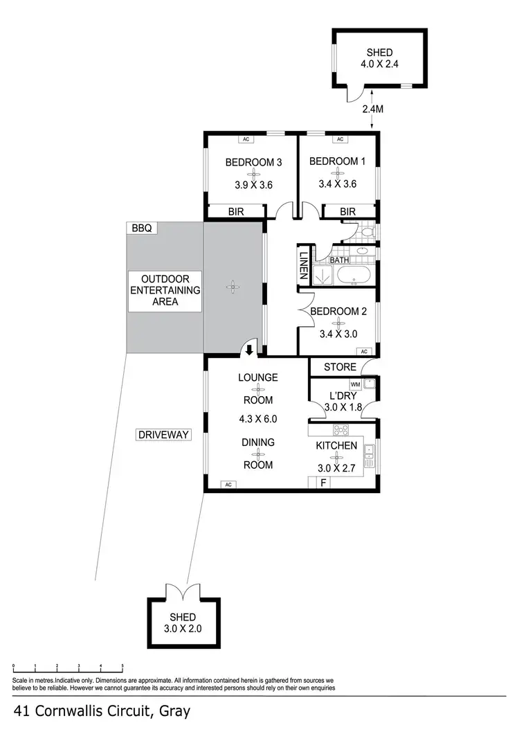 Floorplan of Homely house listing, 41 Cornwallis Cct, Gray NT 830