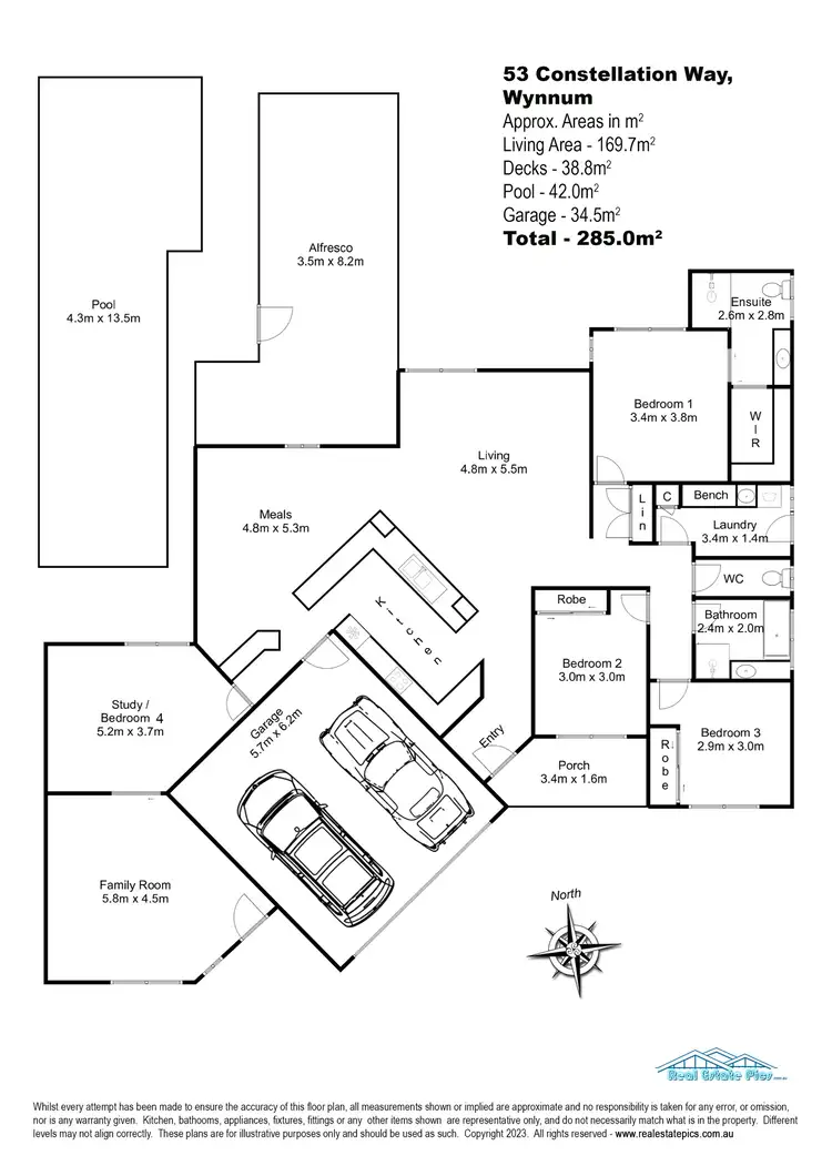 Floorplan of Homely house listing, 53 Constellation Way, Wynnum QLD 4178