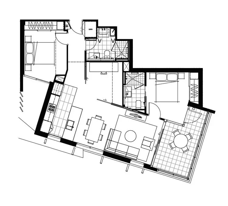Floorplan of Homely apartment listing, 1210/12 Cunningham Street, Newstead QLD 4006