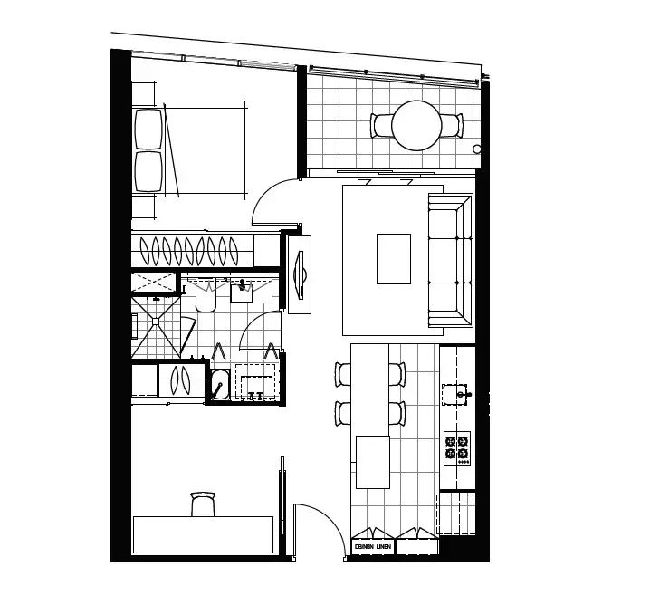 Floorplan of Homely apartment listing, 808 12 Cunningham Street, Newstead QLD 4006