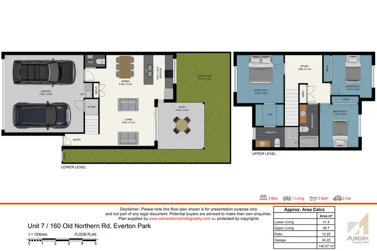 Floorplan of Homely townhouse listing, 7/160 Old Northern Road, Everton Park QLD 4053