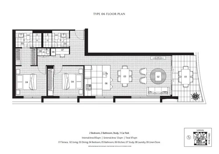 Floorplan of Homely apartment listing, 606/17 Gibbon Street, Woolloongabba QLD 4102