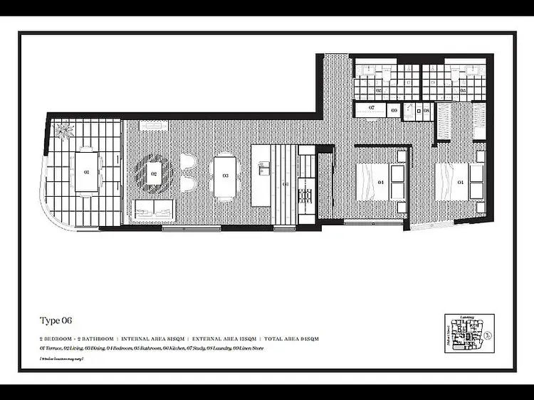 Floorplan of Homely apartment listing, 306/18 Hubert Street, Woolloongabba QLD 4102