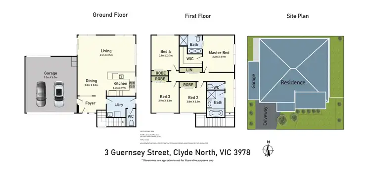 Floorplan of Homely house listing, 3 Guernsey Street, Clyde North VIC 3978