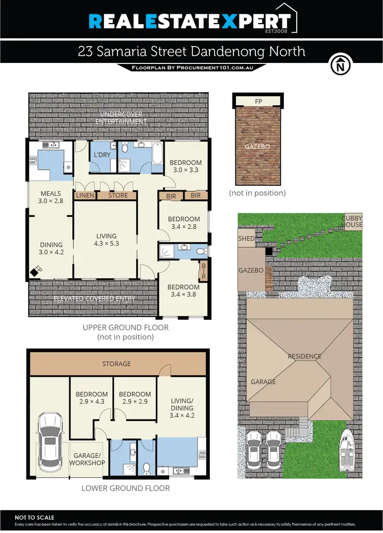 Floorplan of Homely house listing, 23 Samaria Street, Dandenong North VIC 3175
