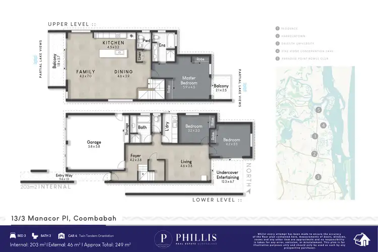 Floorplan of Homely house listing, 13/1 Manacor Place, Coombabah QLD 4216