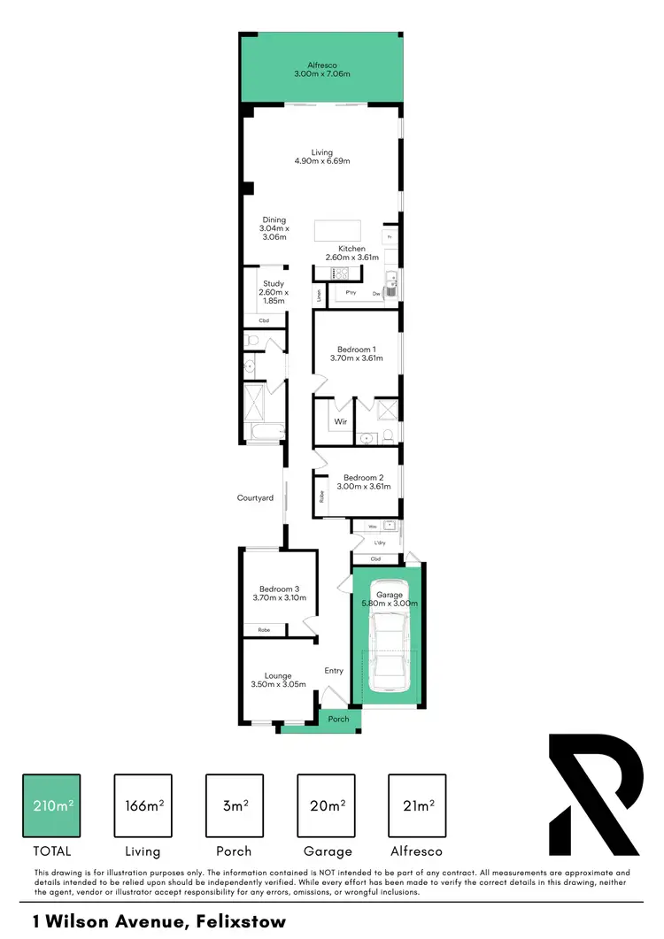 Floorplan of Homely house listing, 1 Wilson Avenue, Felixstow SA 5070