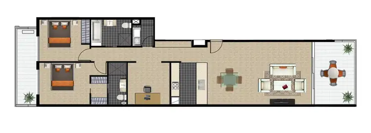 Floorplan of Homely apartment listing, 28/87 Ocean Parade, Coffs Harbour NSW 2450