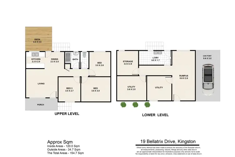 Floorplan of Homely house listing, 19 Bellatrix Drive, Kingston QLD 4114