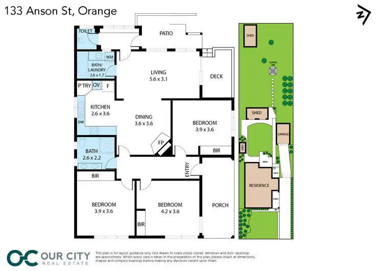 Floorplan of Homely house listing, 133 Anson Street, Orange NSW 2800