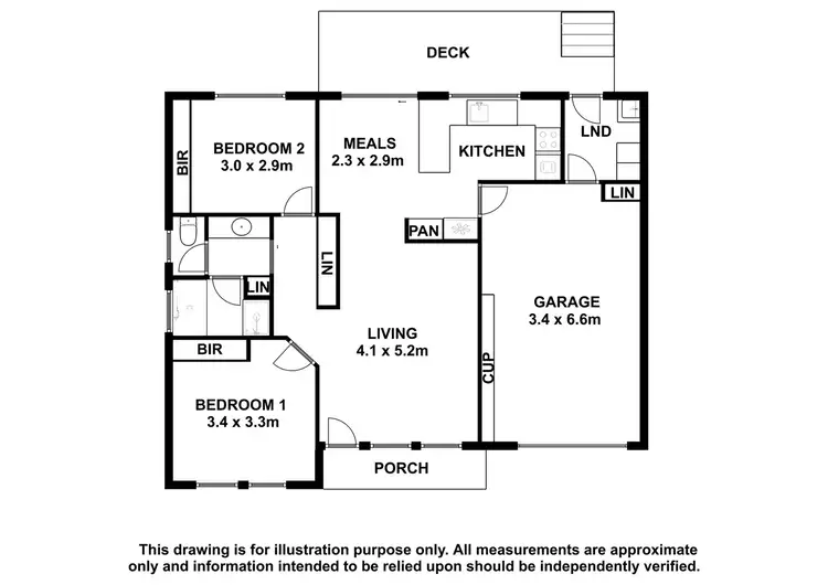 Floorplan of Homely unit listing, 6/24 Ferrers Street, Mount Gambier SA 5290