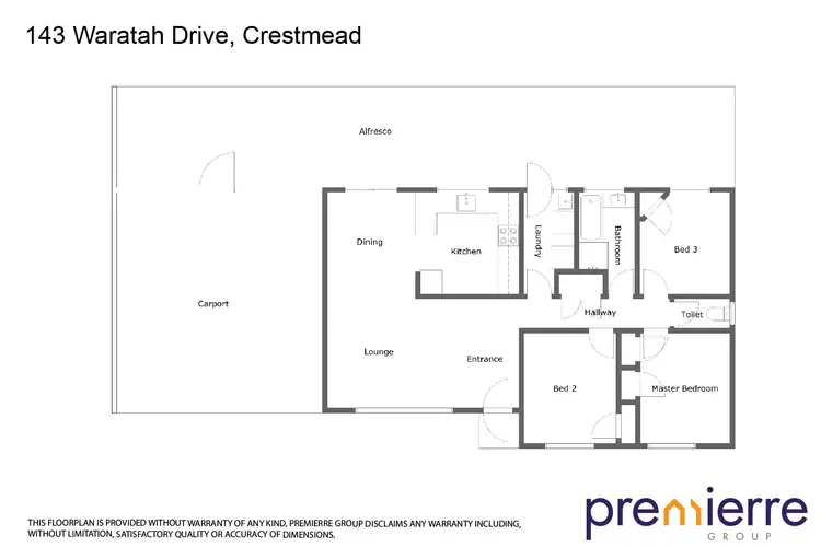 Floorplan of Homely house listing, 143 Waratah Drive, Crestmead QLD 4132