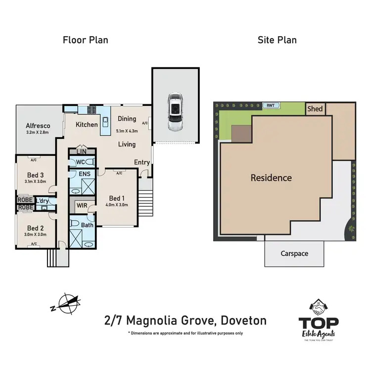 Floorplan of Homely unit listing, 2/7 Magnolia Grove, Doveton VIC 3177