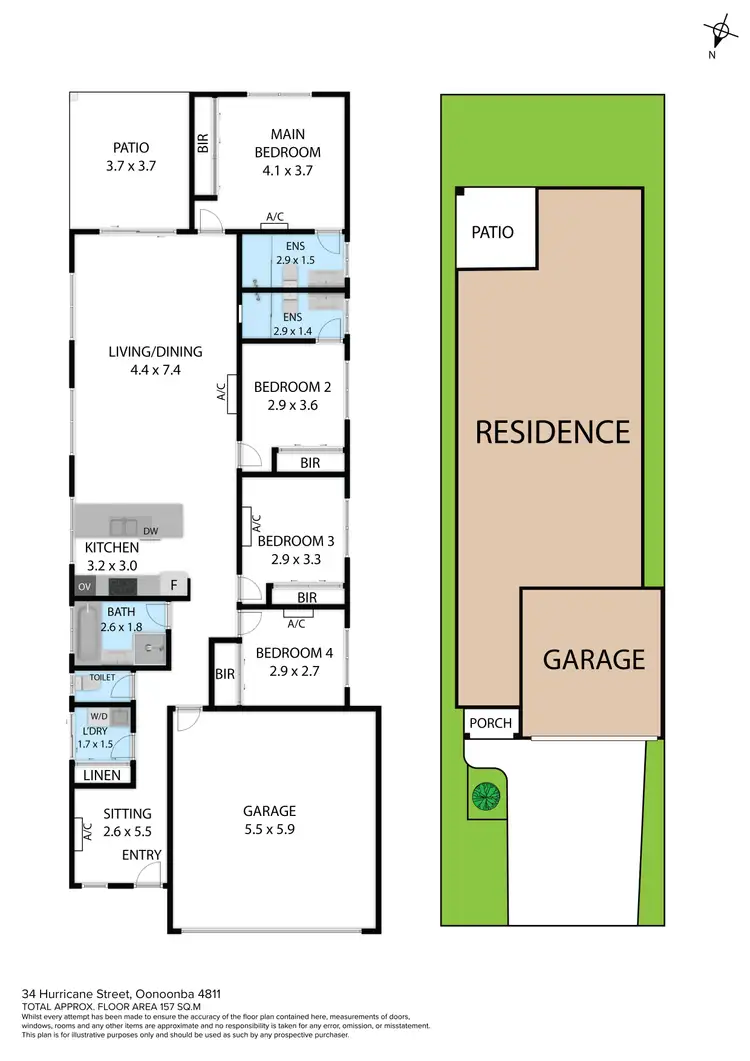 Floorplan of Homely house listing, 34 Hurricane Street, Oonoonba QLD 4811