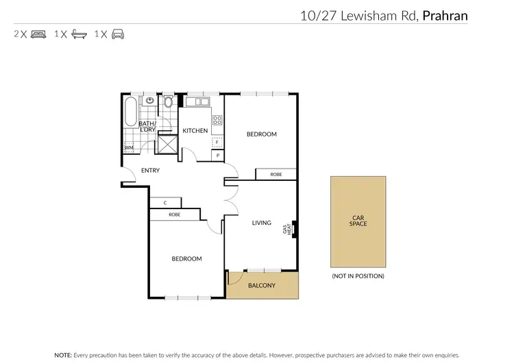 Floorplan of Homely apartment listing, 10/27 Lewisham Road, Windsor VIC 3181
