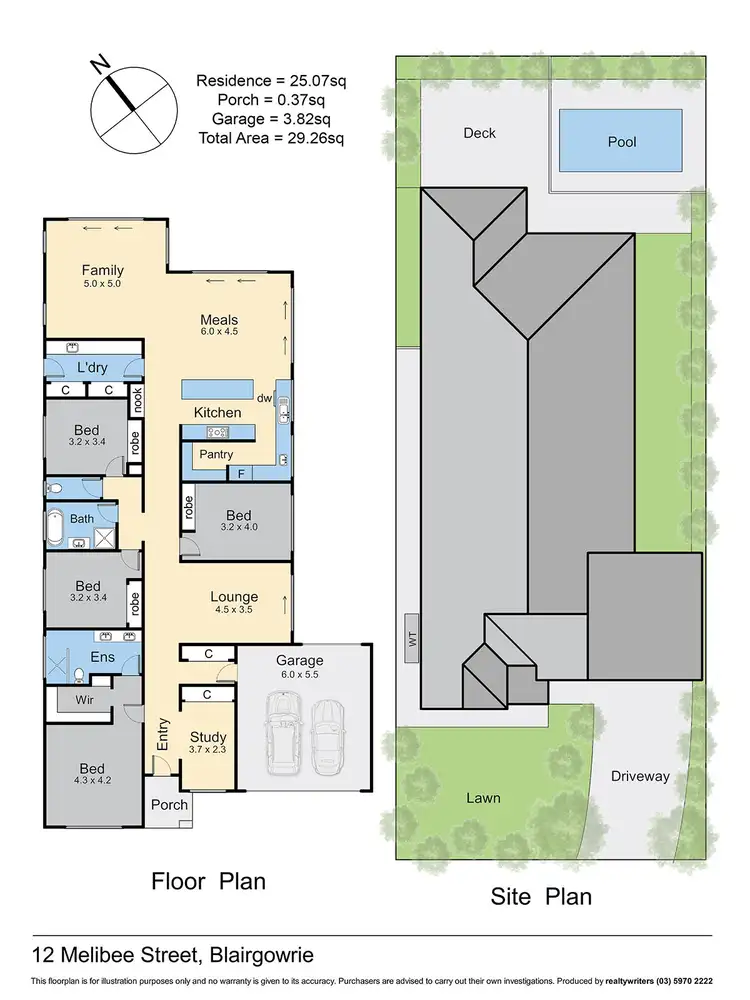 Floorplan of Homely house listing, 12 Melibee Street, Blairgowrie VIC 3942