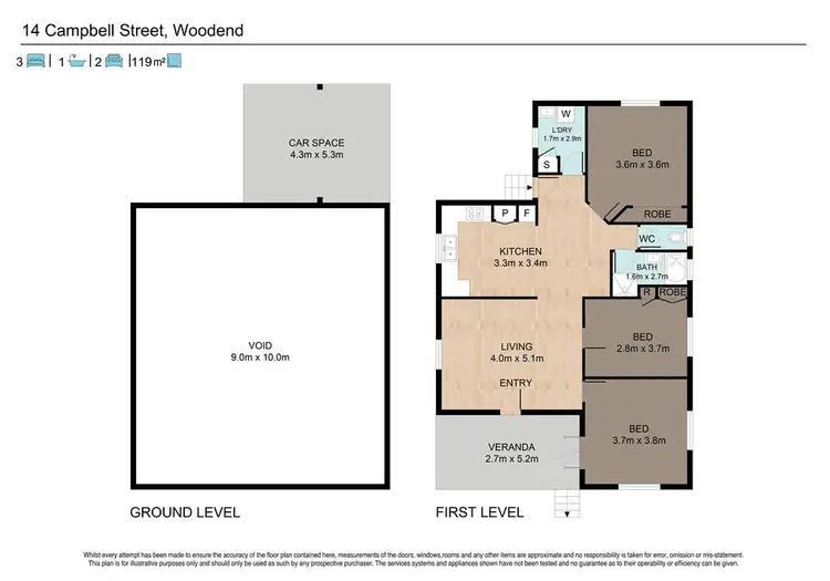 Floorplan of Homely house listing, 14 Campbell Street, Woodend QLD 4305